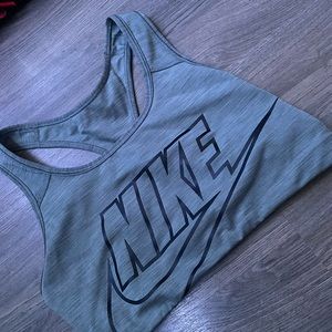 size medium grey nike sports bra mid compression